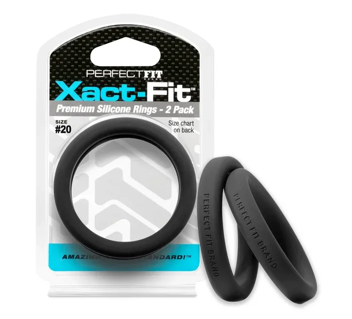 Xact Fit Cock Rings 2 Inch 2 Pack for Enhanced Comfort and Precision