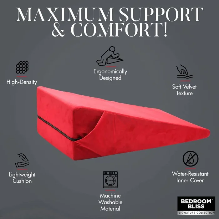 Xl-Love Cushion Large Wedge Pillow – Red