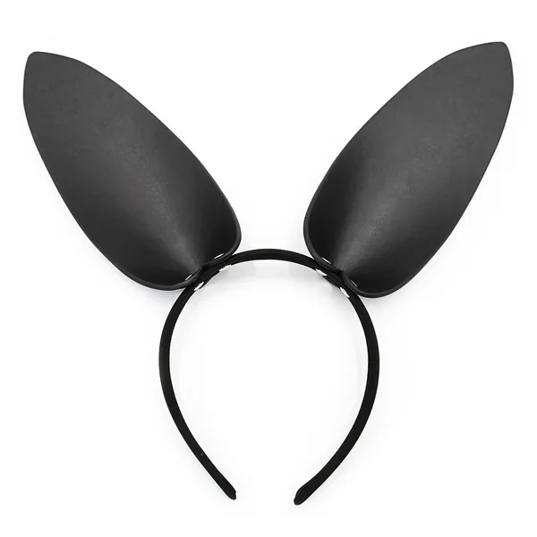 Yiwu Faux Leather Bunny Ears Headband