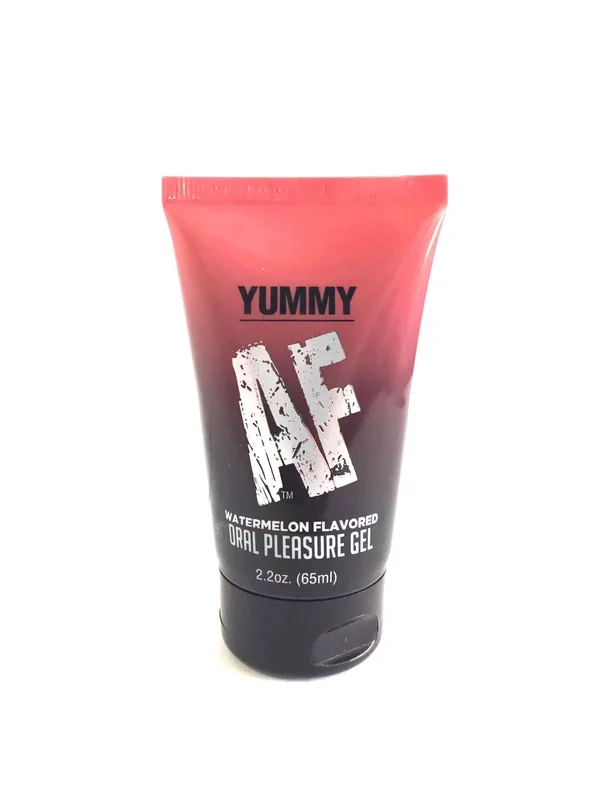 Yummy AF Oral Pleasure Gel Watermelon 2.2 fl oz by Little Genie – Flavored Water-Based Lubricant