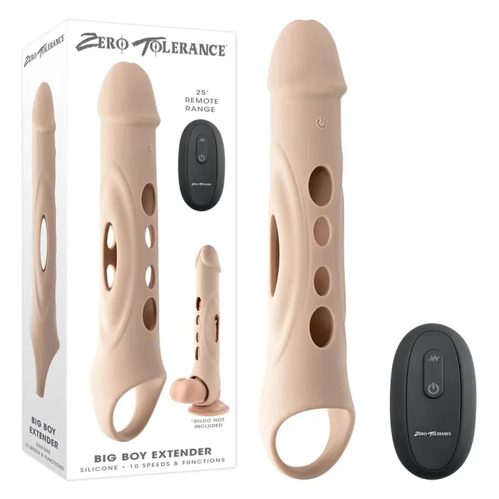 Zero Tolerance Big Boy Extender Light 8 Inch Insertable Penis Extender with Remote Control