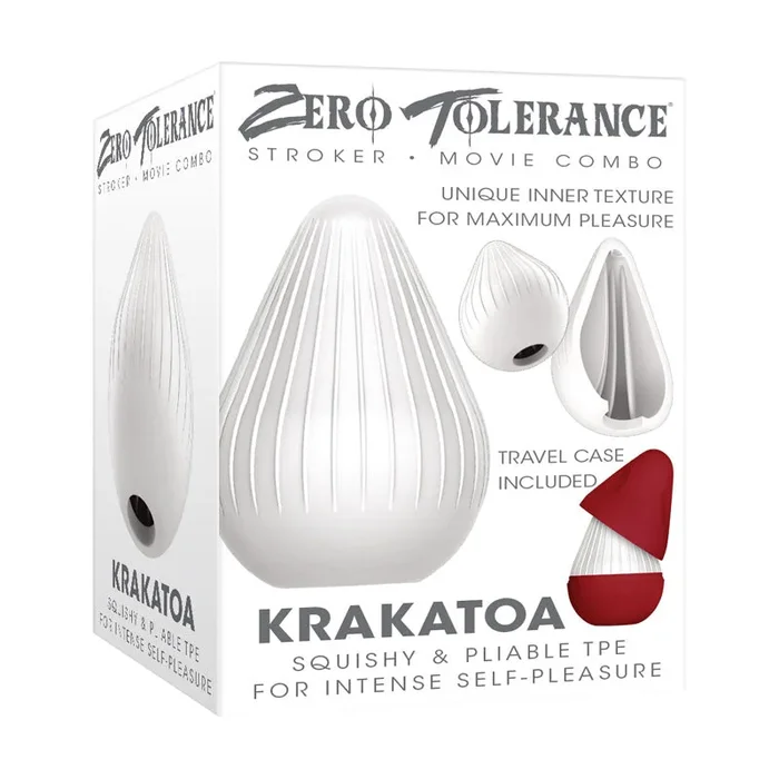 Zero Tolerance KRAKATOA – White Mini Stroker Egg