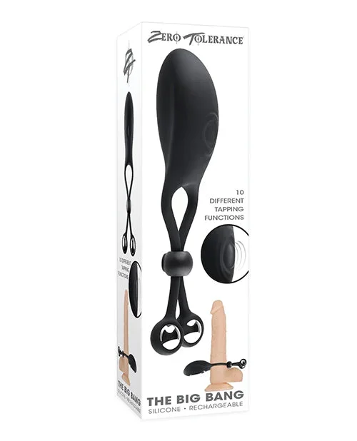 Zero Tolerance The Big Bang Adjustable Tapping Ring w/Steel Balls – Black