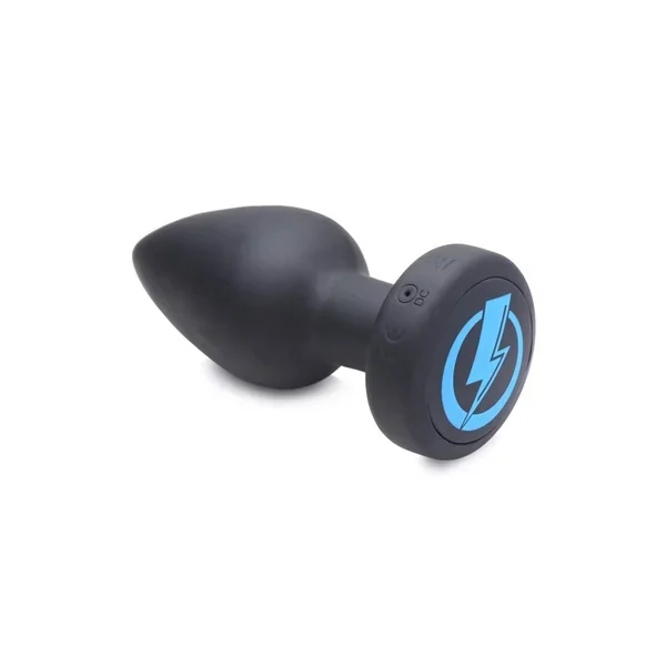 Zeus Vibrating and E-Stim Silicone Rechargeable Anal Plug with Remote Control