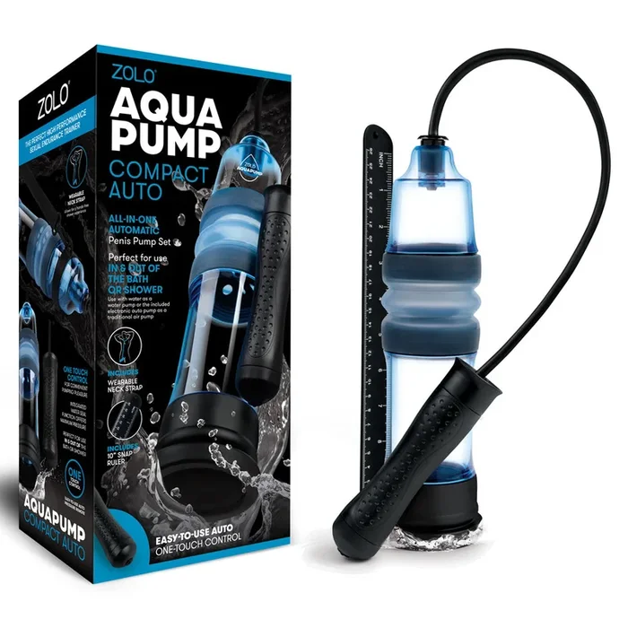 Zolo Aquapump Compact Auto – Blue Auto Water Penis Pump