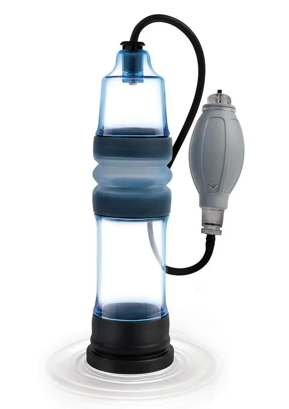 Zolo Aquapump Pro Silicone Penis Pump – Black/Blue