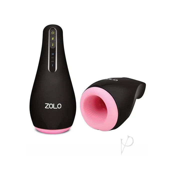 Zolo Heatstroke Rechargeable Vibrating And Warming Masturbator – Black/Vanilla