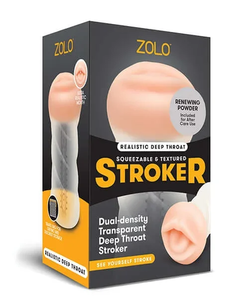 Zolo Male Masturbator Clear Deep Throat Sleeve