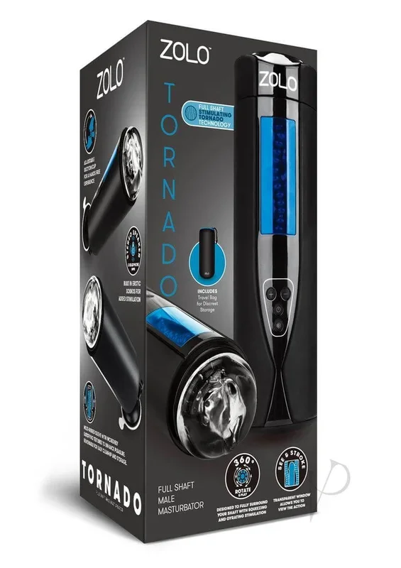 ZOLO Tornado Rechargeable Masturbator – Black