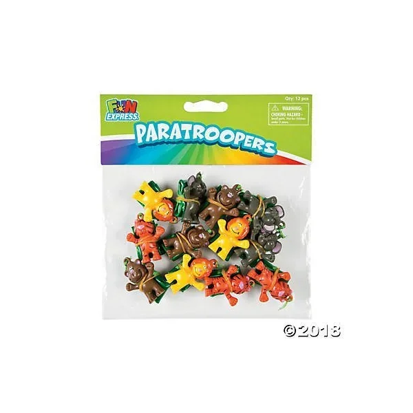 Zoo Animal Paratroopers | 12ct